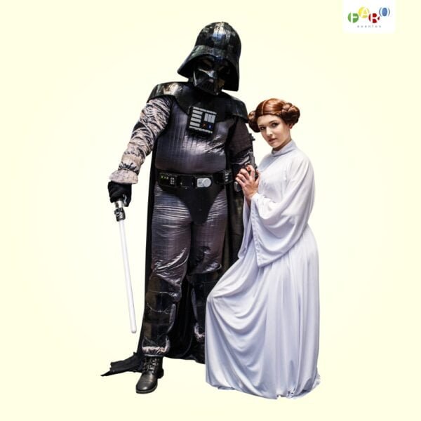 Darth Vader e Princesa Leia - Star Wars - Personagens Temáticos - Faro Eventos