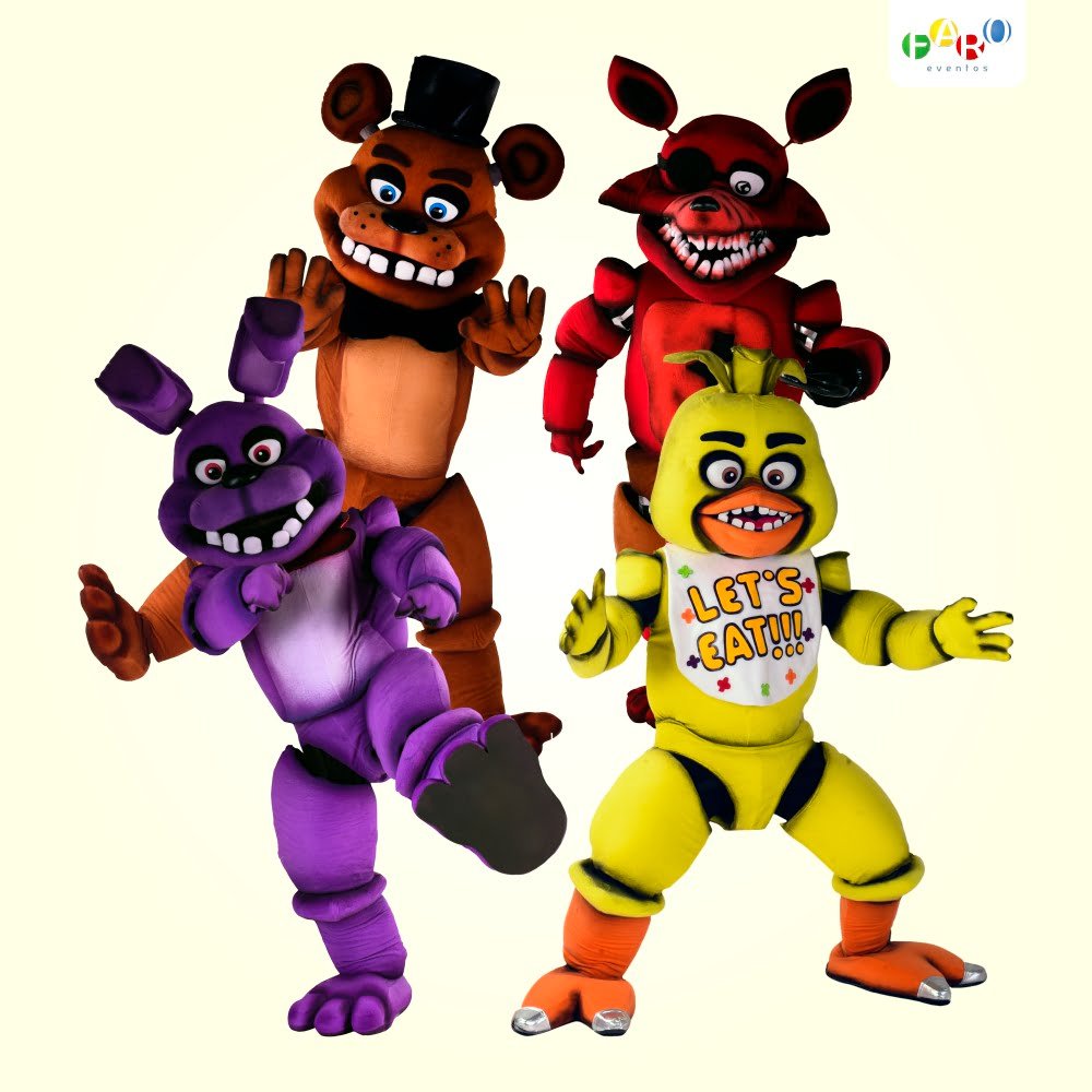 Five Nights At Freddys - Personagens Temáticos - Faro Eventos