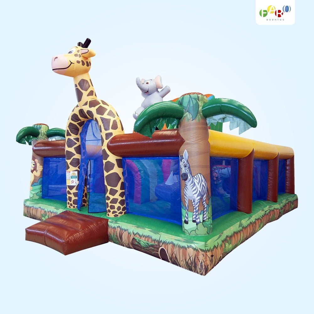 Kiddie Play Safari Inflável - Aluguel de Brinquedos - Faro Eventos