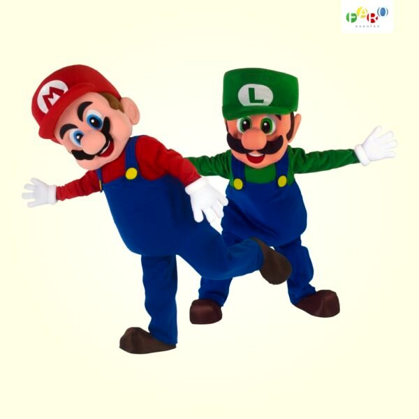 Mario e Luigi - Personagens Temáticos - Faro Eventos