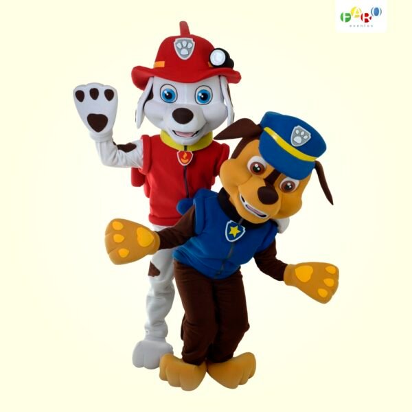 Marshall e Chase - Patrilha Canina - Personagens Temáticos - Faro Eventos