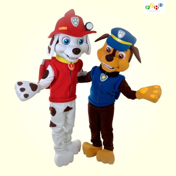 Marshall e Chase - Patrilha Canina - Personagens Temáticos - Faro Eventos