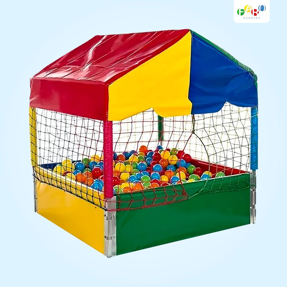 Piscina de Bolinhas Casinha Pequena - Aluguel de Brinquedos - Faro Eventos