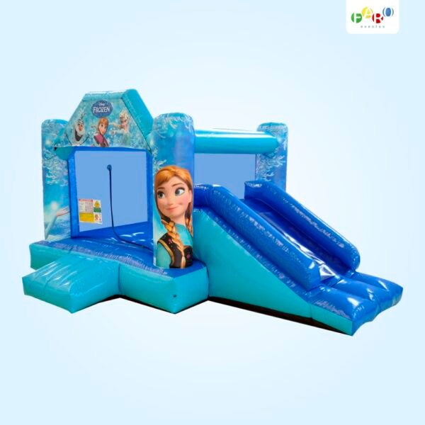 Pula Pula com Tobogã Aventura Frozen Inflável - Aluguel de Brinquedos - Faro Eventos