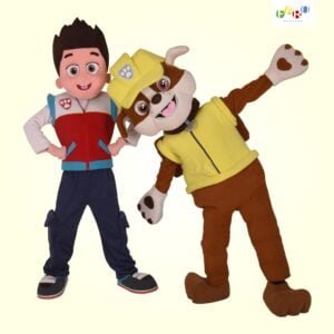 Ryder e Rubble - Patrilha Canina - Personagens Temáticos - Faro Eventos