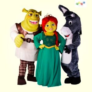 Shrek Fiona e Burro - Personagens Temáticos - Faro Eventos