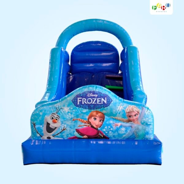 Tobogã Frozen Inflável - Aluguel de Brinquedos - Faro Eventos