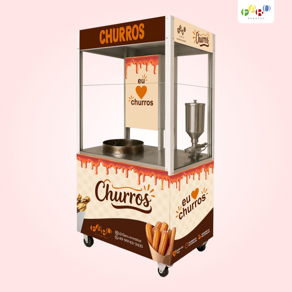 Carrinho de Churros - Alimentação para Festas - Faro Eventos -