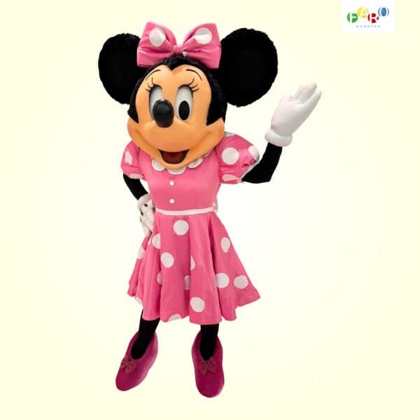 Minnie Rosa Olhos Piscantes - Turma do Mickey - 2 - Personagens Temáticos - Faro Eventos