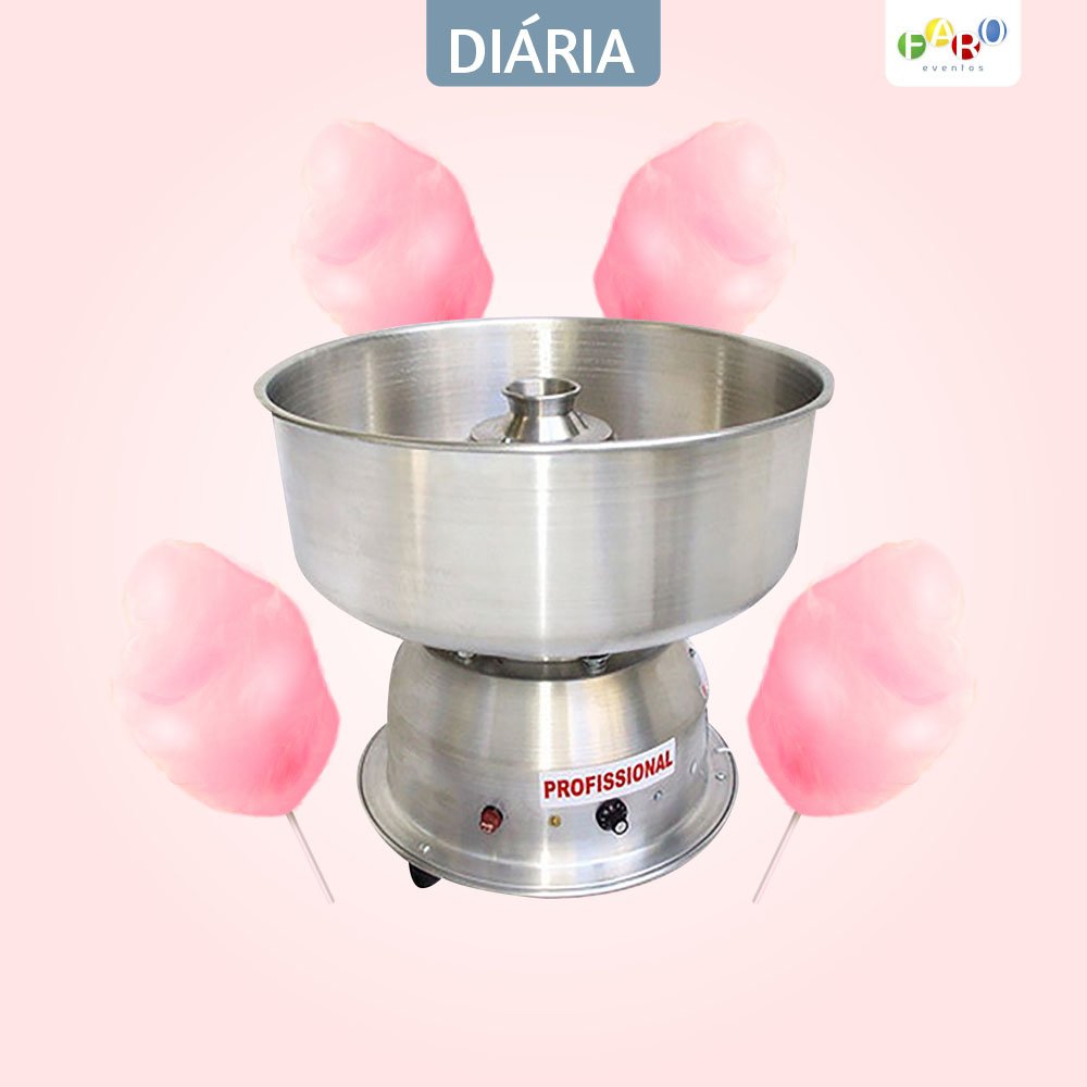 Máquina de Algodão Doce Diária - Alimentação - Faro Eventos