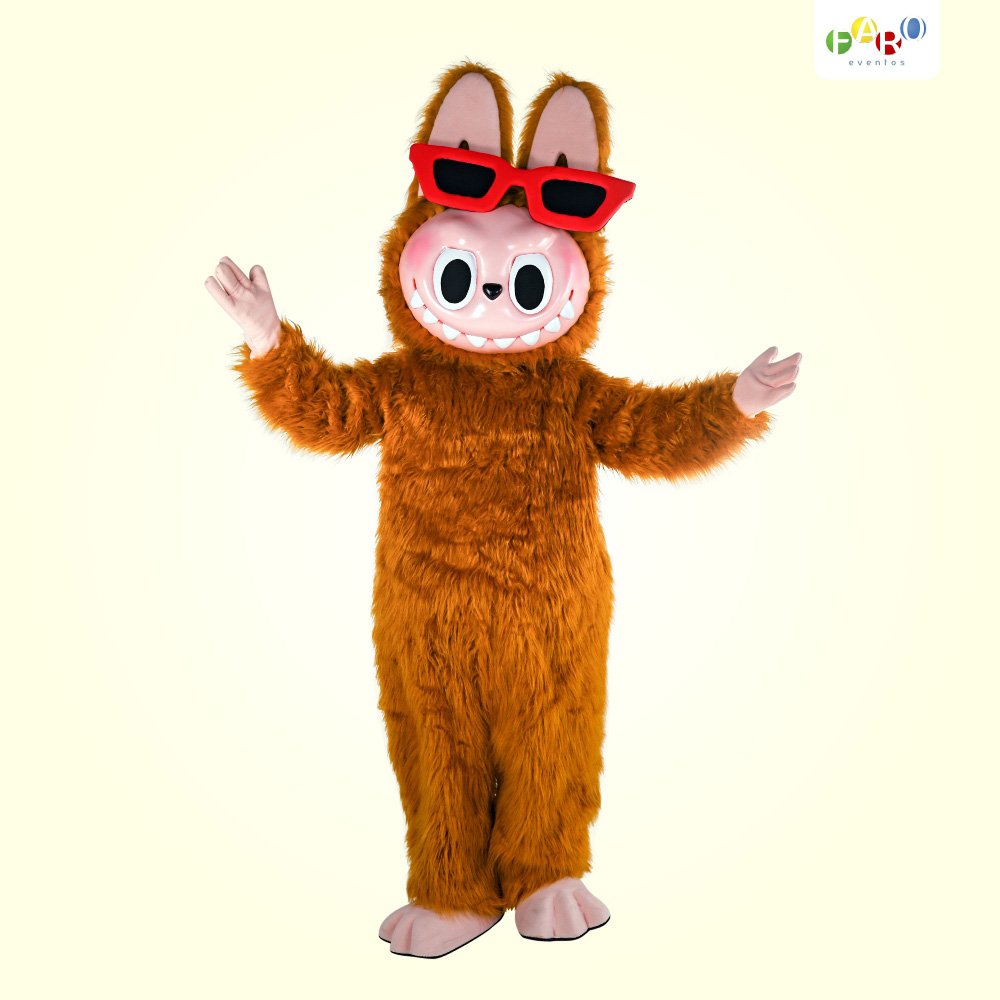 Labubu Marrom - Labubu Rosa - Personagens Temáticos - Faro Eventos