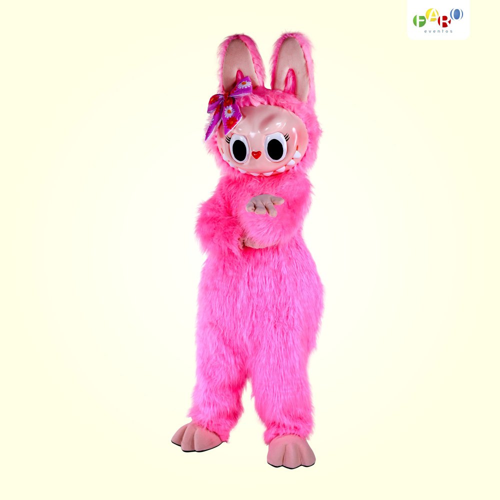 Labubu Marrom - Labubu Rosa - Personagens Temáticos - Faro Eventos