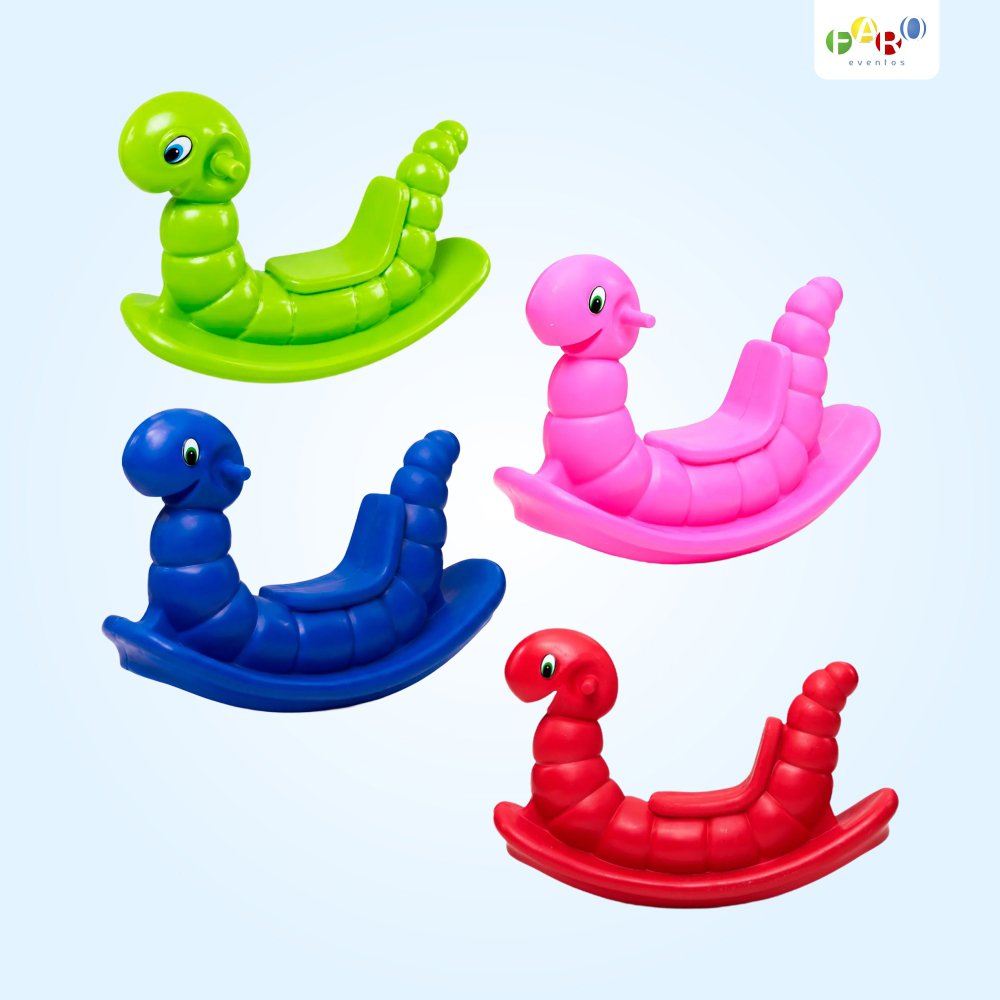 Gangorra Infantil Minhoca Nhoca - Aluguel de Brinquedos - Faro Eventos - Joaçaba